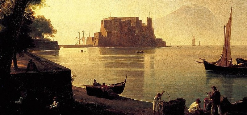 Castel dell'Ovo e costiera sorrentina